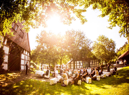 Besondere Atmosphäre im historischen Gasthaus Buschkamp Bielefeld