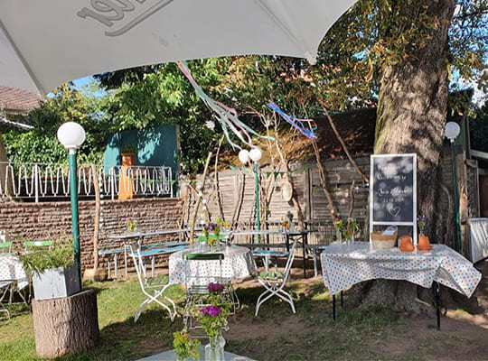 Süße Terrasse im Goldenen Lauch Kassel 